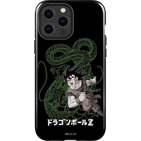Dragon Ball Z Goku and Shenron iPhone 15 Pro Max Impact Case